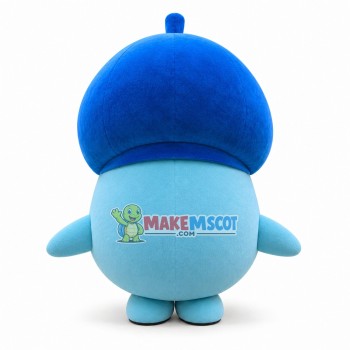 The Light Blue Raindrop Cartoon Mascot Costume The Light Blue Raindrop Cartoon Mascot Costume