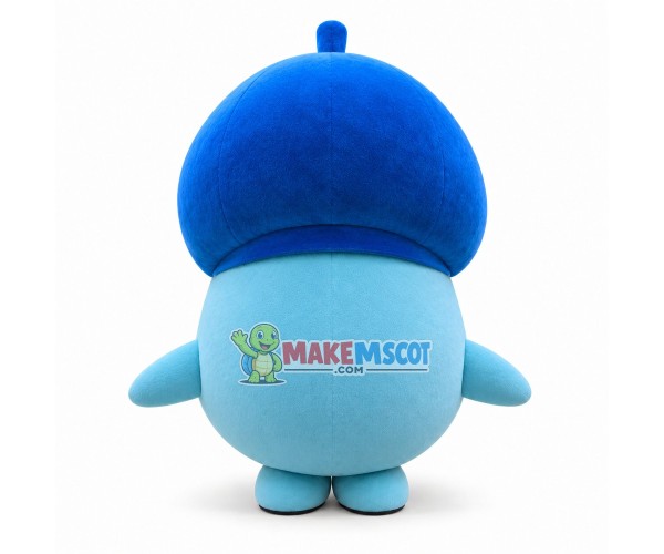 The Light Blue Raindrop Cartoon Mascot Costume