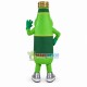 Green Plum Flavored Soda Mascot Costume Green Plum Flavored Soda Mascot Costume