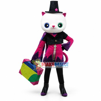 The Magic Cat Carrying Toy Box Mascot Costume The Magic Cat Carrying Toy Box Mascot Costume