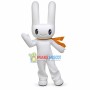 Long-eared Tall White Rabbit Mascot Costume