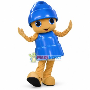 The Lifesome Doll In Textured Hat Mascot Costume The Lifesome Doll In Textured Hat Mascot Costume