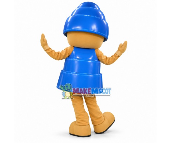 The Lifesome Doll In Textured Hat Mascot Costume The Lifesome Doll In Textured Hat Mascot Costume