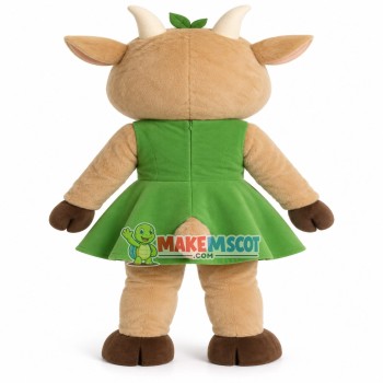 Beautiful Pig Sister In The Green Skirt Mascot Costume Beautiful Pig Sister In The Green Skirt Mascot Costume