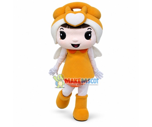 Angel Doll of Peace Dove Fund Mascot Costume Angel Doll of Peace Dove Fund Mascot Costume