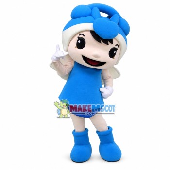 Angel Doll of Peace Dove Fund Mascot Costume Angel Doll of Peace Dove Fund Mascot Costume