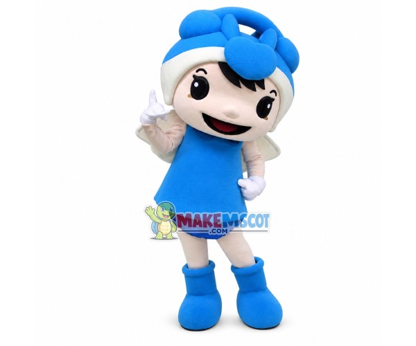 Angel Doll of Peace Dove Fund Mascot Costume Angel Doll of Peace Dove Fund Mascot Costume