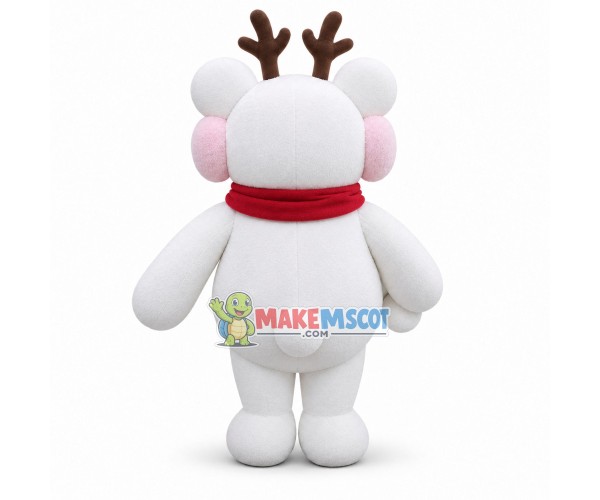 Warm Christmas Bear of The Bakery Mascot Costume Warm Christmas Bear of The Bakery Mascot Costume