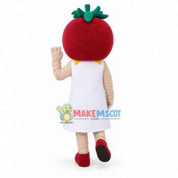 Tomato Girl Holding Puppet Mascot Costume