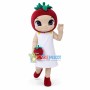 Tomato Girl Holding Puppet Mascot Costume