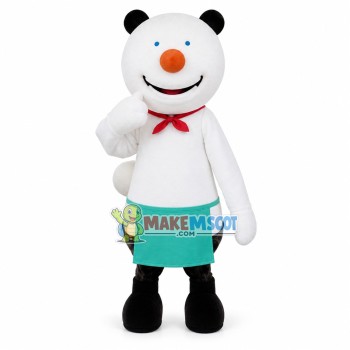 The Gentle Chef Polar Bear Mascot Costume The Gentle Chef Polar Bear Mascot Costume