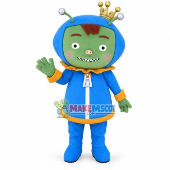 Introverted Alien Pig Prince Mascot Costume Introverted Alien Pig Prince Mascot Costume