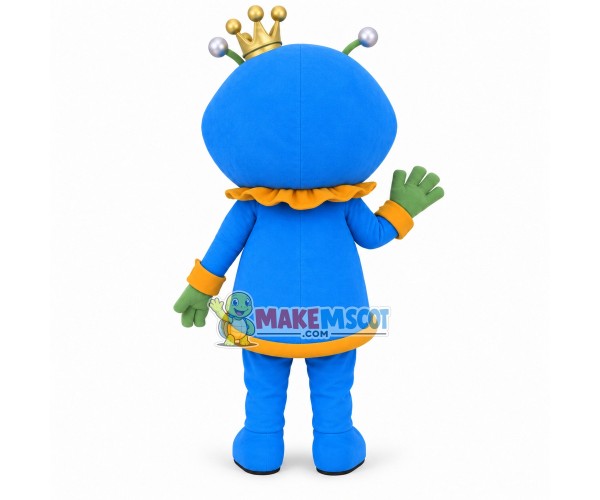 Introverted Alien Pig Prince Mascot Costume Introverted Alien Pig Prince Mascot Costume
