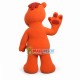 Orange Horse Adult Cartoon Mascot Costume Orange Horse Adult Cartoon Mascot Costume