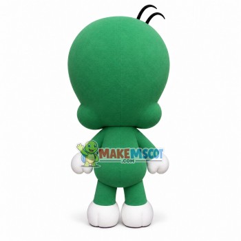 Amiable Green Baby Dragon Mascot Costume Amiable Green Baby Dragon Mascot Costume