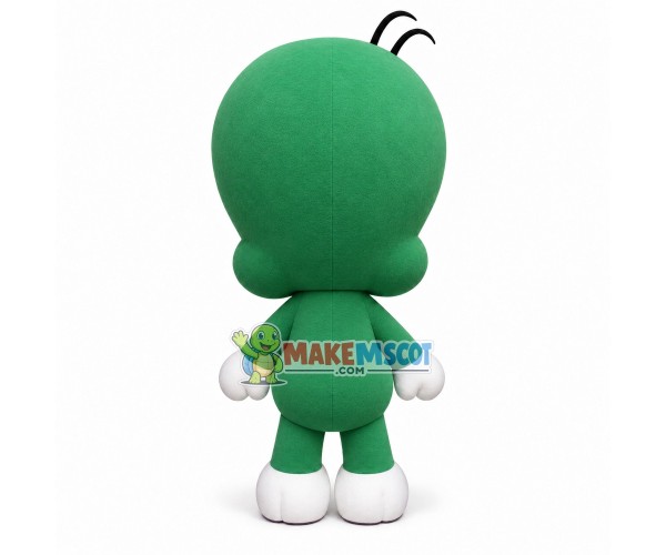 Amiable Green Baby Dragon Mascot Costume Amiable Green Baby Dragon Mascot Costume