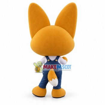 Stubborn Little Fox Eddie Cartoon Mascot Costume