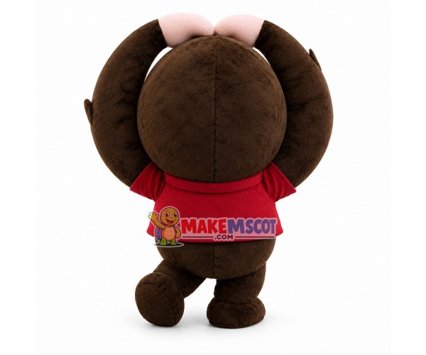 Little Monkey With Hands Like Heart Mascot Costume Little Monkey With Hands Like Heart Mascot Costume
