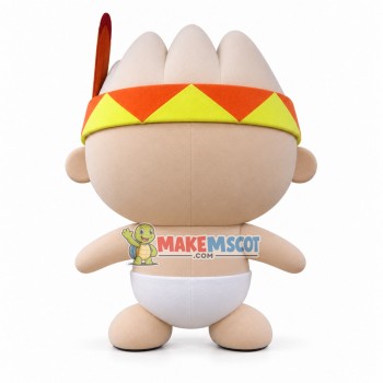 Naked Baby With Kerchief Mascot Costume