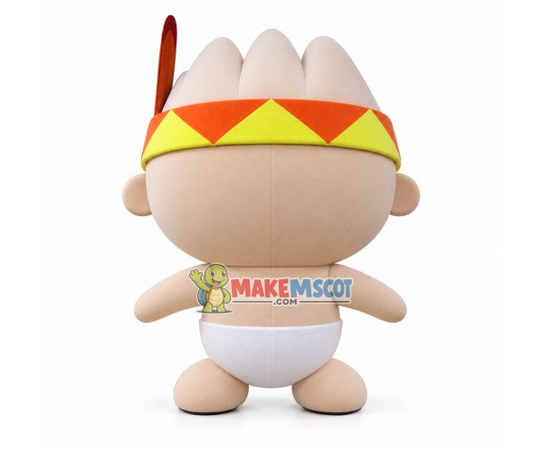 Naked Baby With Kerchief Mascot Costume Naked Baby With Kerchief Mascot Costume