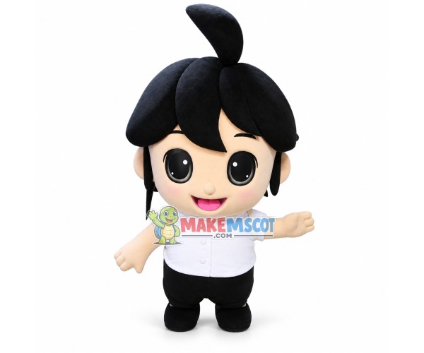 Merry the Short Haired Girl Mascot Costume Merry the Short Haired Girl Mascot Costume