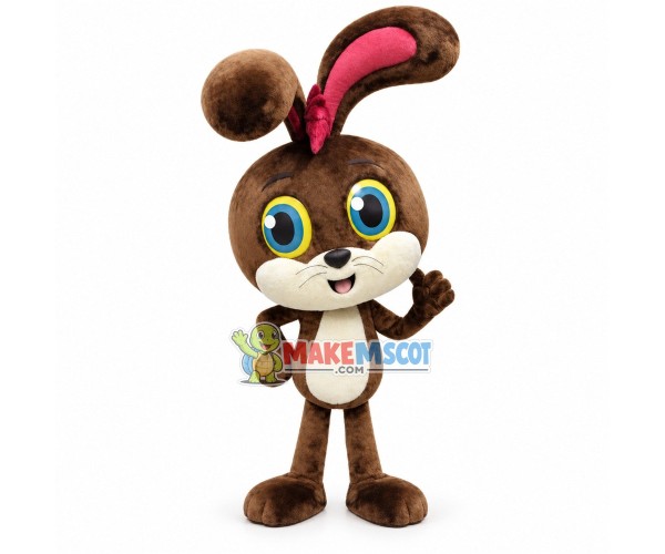 Swift Number Four Racer Rabbit Mascot Costume Swift Number Four Racer Rabbit Mascot Costume