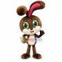 Swift Number Four Racer Rabbit Mascot Costume