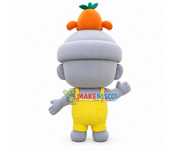 Exquisite Gray Boy Puppet Mascot Costume Exquisite Gray Boy Puppet Mascot Costume