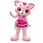 Pink Girl Tiger In Lace Pleated Skirt Mascot Costume