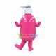 Pink Plastic Press Bottle Mascot Costume Pink Plastic Press Bottle Mascot Costume