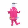 Pink Plastic Press Bottle Mascot Costume