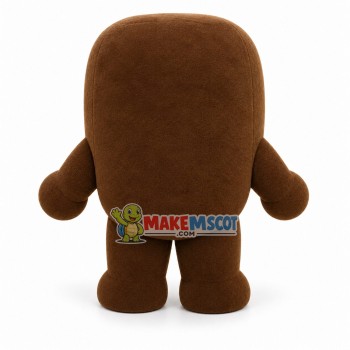Brown Square Body Domo-kun Mascot Costume