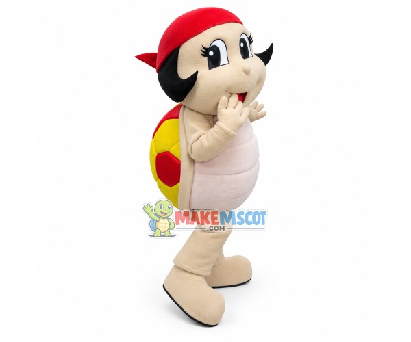 Lively Walking Turban Tortoise Mascot Costume Lively Walking Turban Tortoise Mascot Costume