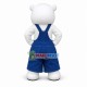 Enthusiastic Big-nosed White Bear Bobby Mascot Costume Enthusiastic Big-nosed White Bear Bobby Mascot Costume