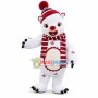 Christmas Clown White Bear Mascot Costume
