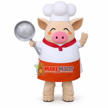 Pig Chef of Korean Restaurant Mascot Costume
