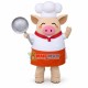 Pig Chef of Korean Restaurant Mascot Costume Pig Chef of Korean Restaurant Mascot Costume