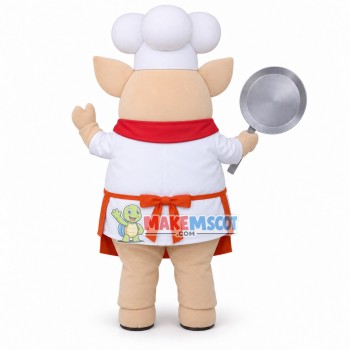 Pig Chef of Korean Restaurant Mascot Costume Pig Chef of Korean Restaurant Mascot Costume