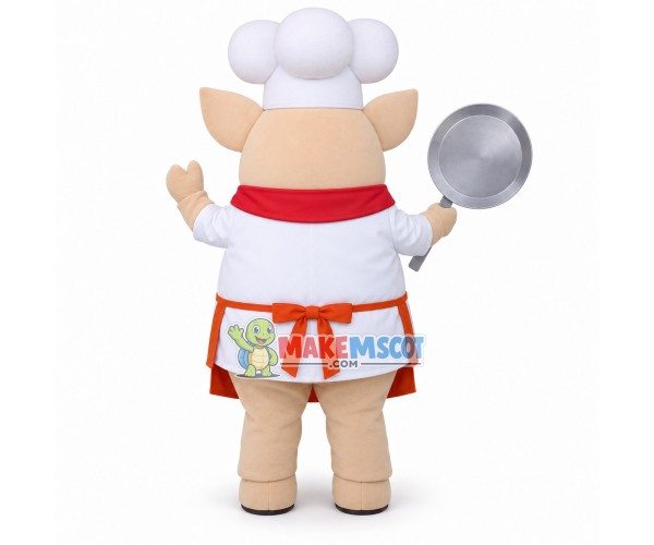 Pig Chef of Korean Restaurant Mascot Costume Pig Chef of Korean Restaurant Mascot Costume