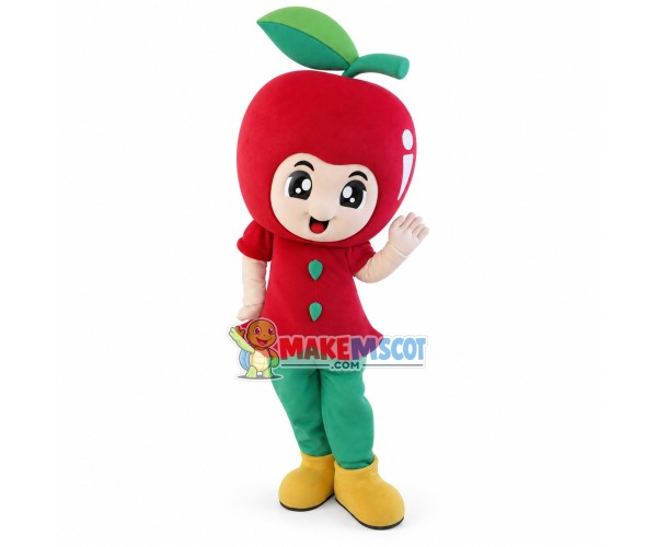 Cartoon Symbol Red Apple Doll Mascot Costume Cartoon Symbol Red Apple Doll Mascot Costume