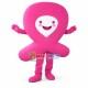 Cross-shaped Pink Cushion Cartoon Mascot Costume Cross-shaped Pink Cushion Cartoon Mascot Costume