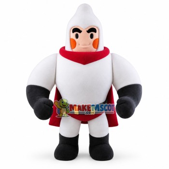 The Muscular White Super Man Mascot Costume