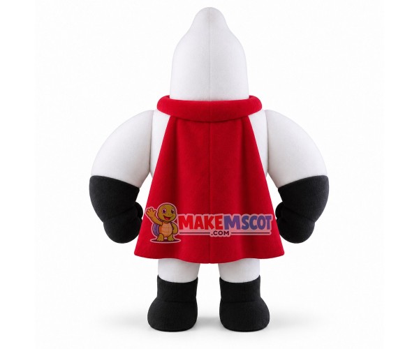 The Muscular White Super Man Mascot Costume The Muscular White Super Man Mascot Costume