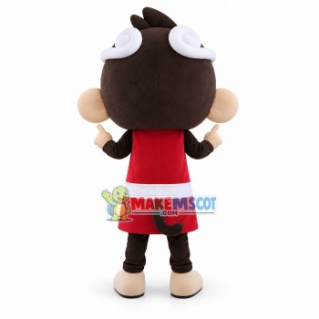 Rebellious Monkey With Restrained Headband Mascot Costume Rebellious Monkey With Restrained Headband Mascot Costume