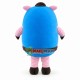 Baby Pig Wrapped In Blue Swaddle Mascot Costume Baby Pig Wrapped In Blue Swaddle Mascot Costume