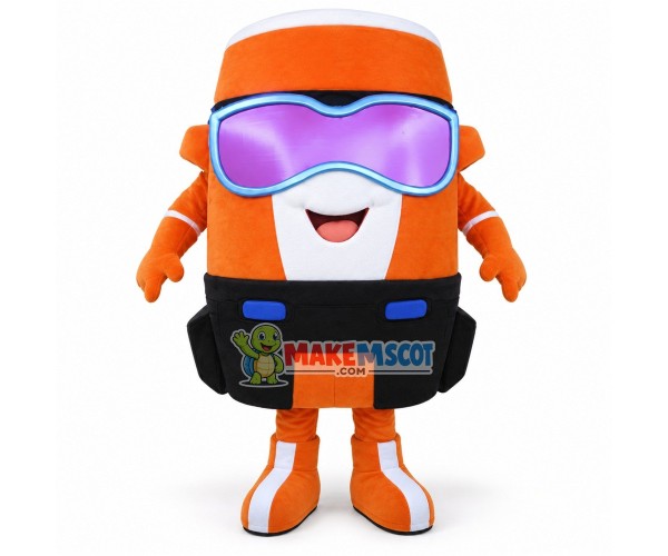 Fully Synthetic Lubricating Engine Oil Mascot Costume Fully Synthetic Lubricating Engine Oil Mascot Costume