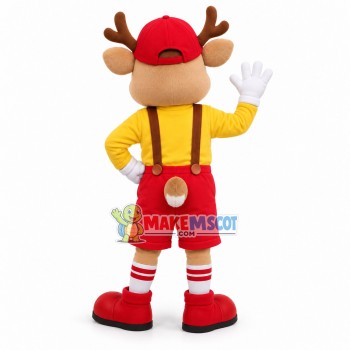 Little Boy In Loose Shorts Mascot Costume