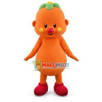 Soft Cartoon Doll With Flower Headband Mascot Costume