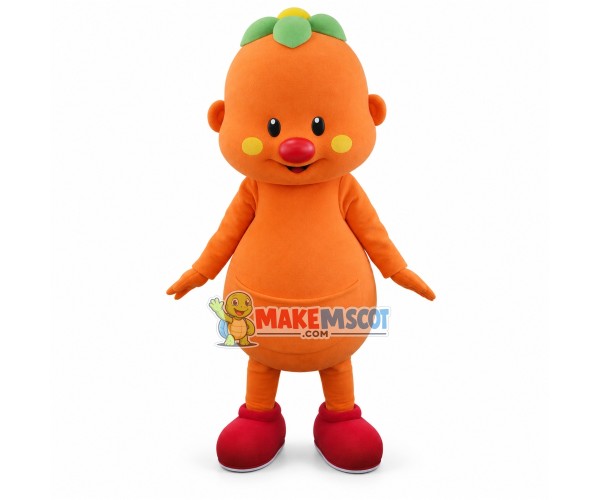 Soft Cartoon Doll With Flower Headband Mascot Costume Soft Cartoon Doll With Flower Headband Mascot Costume