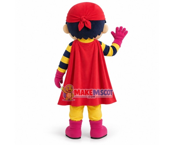 Sport Boy In The Bee Suit Mascot Costume
